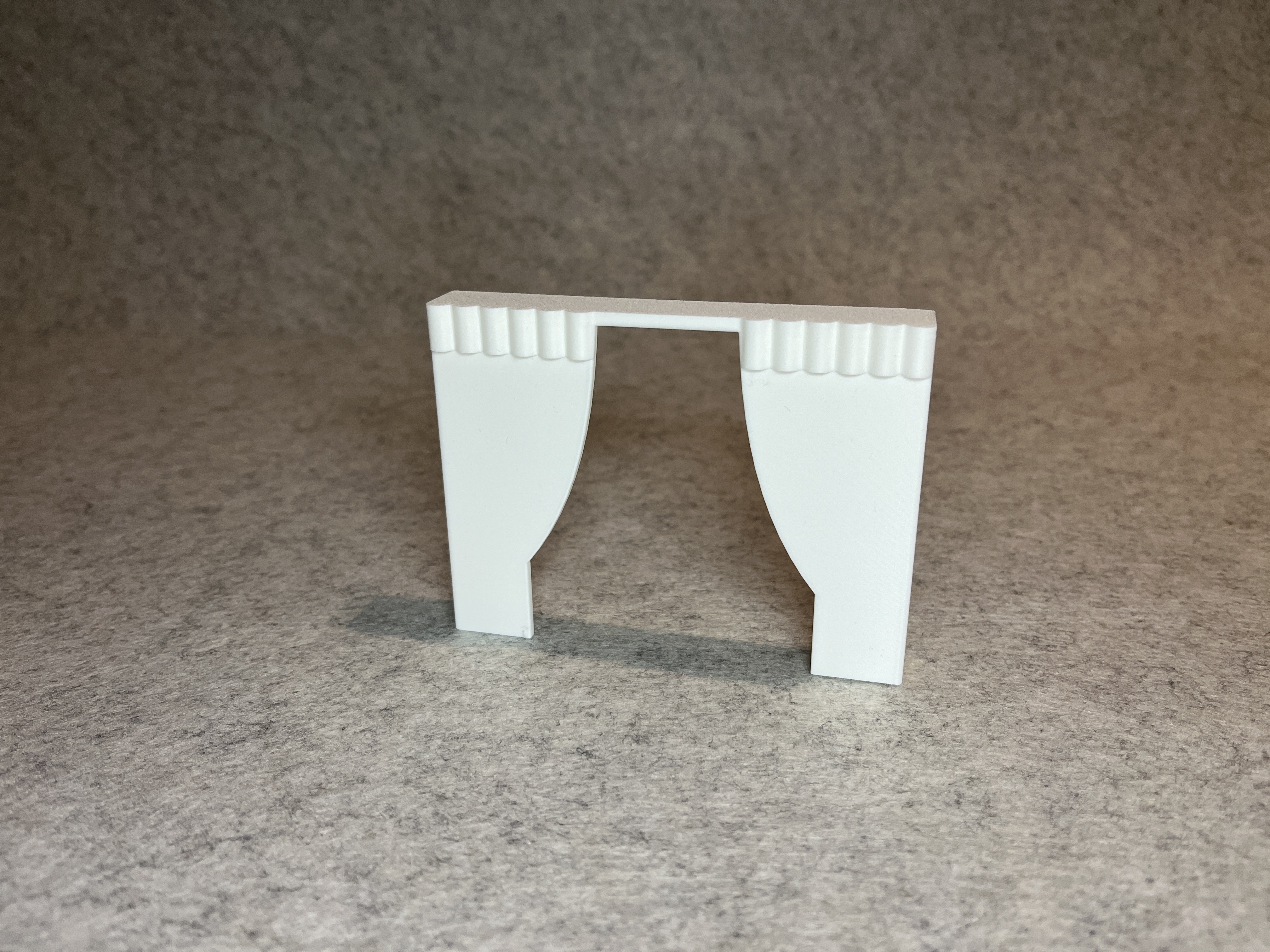 Curtain frame for dollhouse / miniature house 1:18