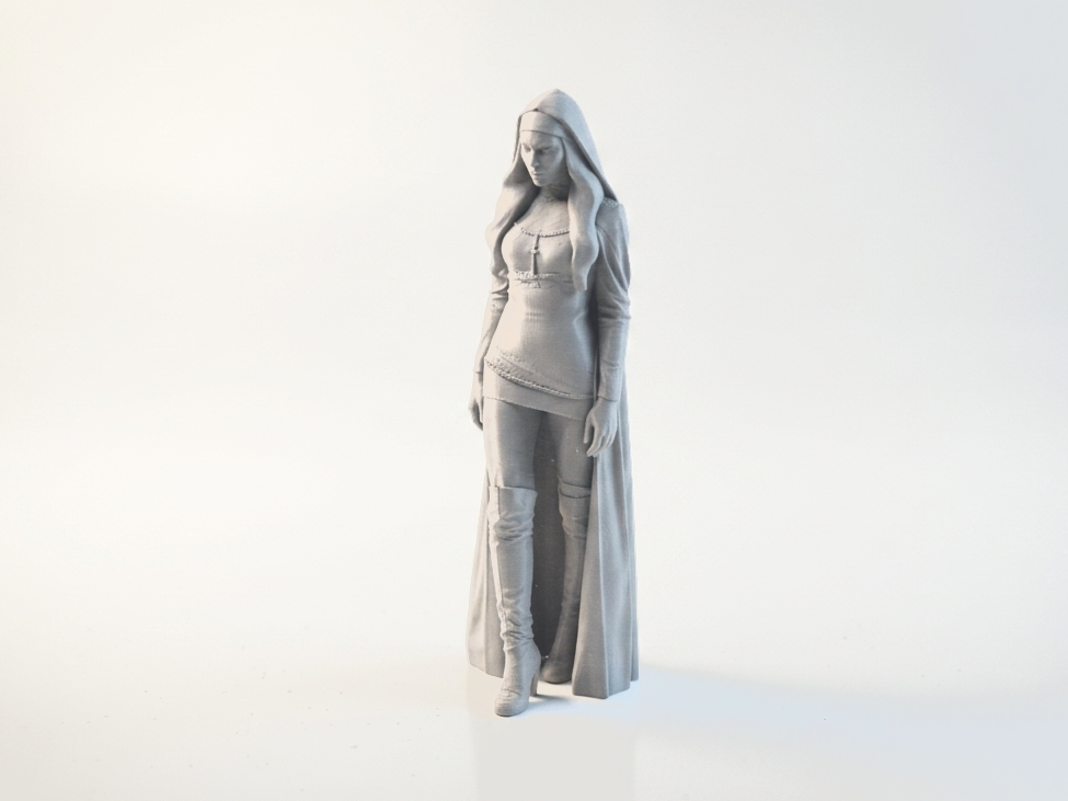 Nun In Stockings Female Figure 3D Printable