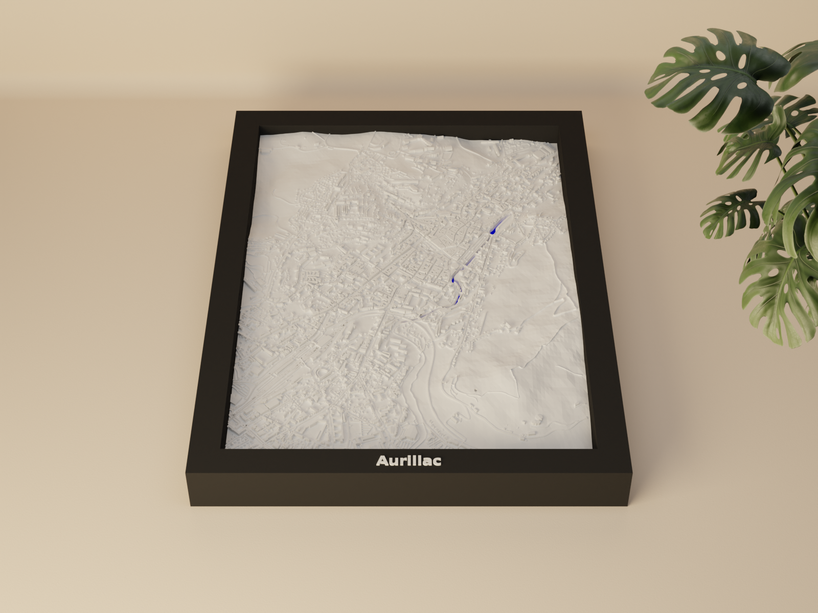 Aurillac, France - 3D Miniature