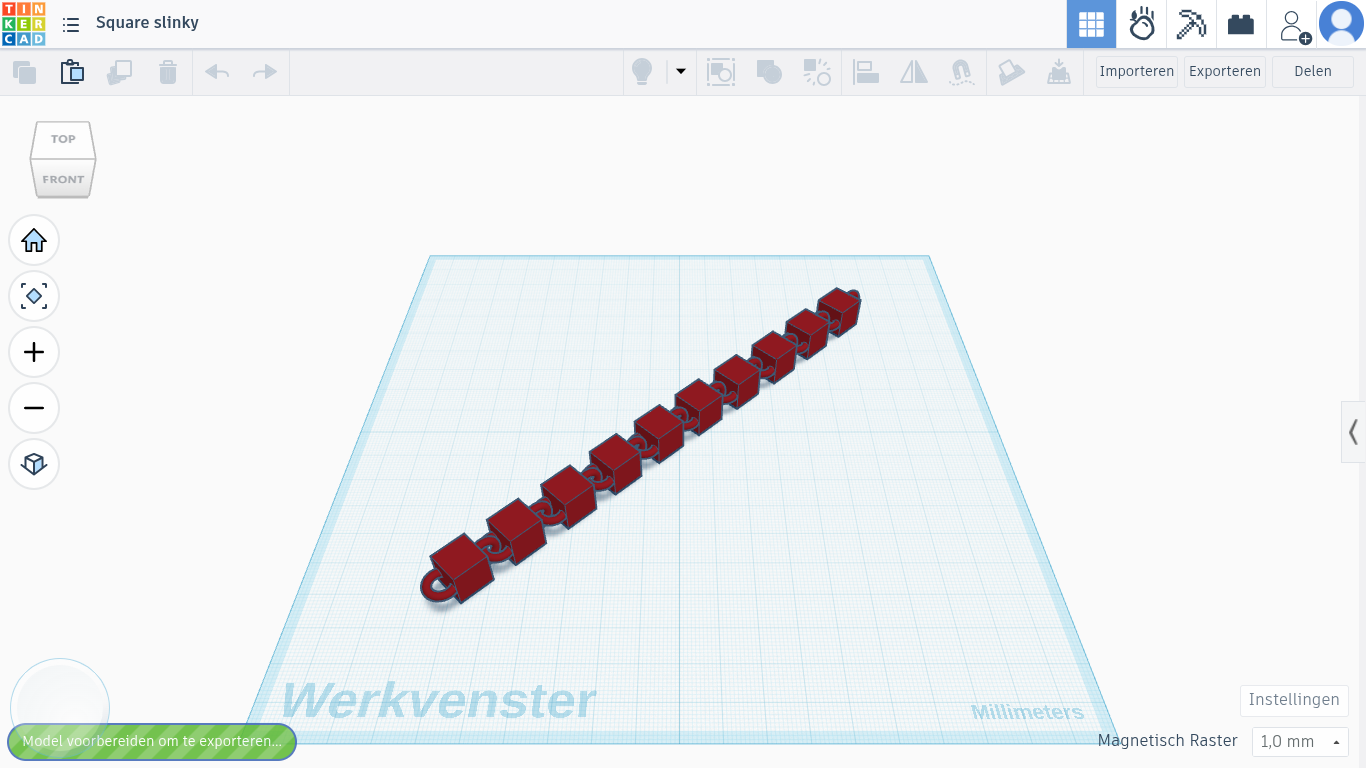 simple Square slinky