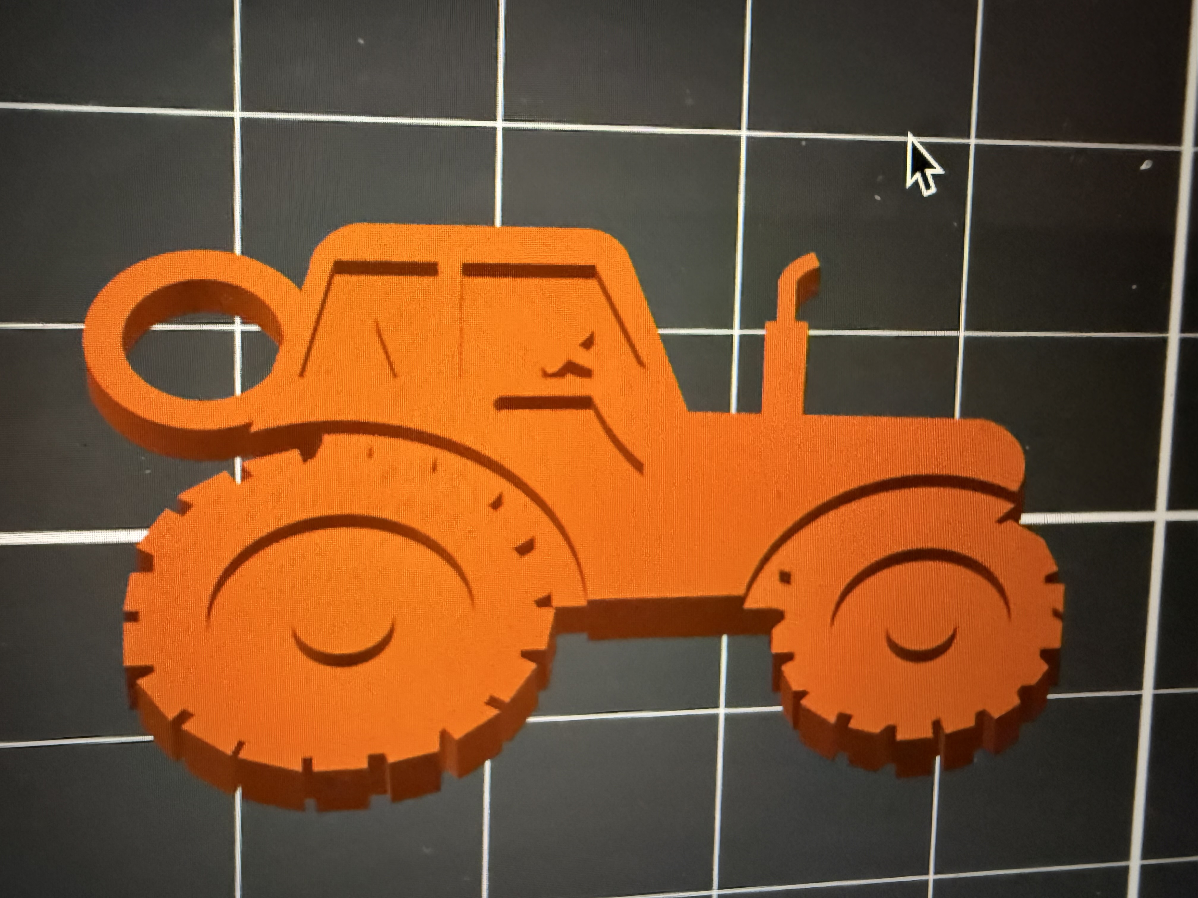 Tractor Keyring Tag – Fun Farm-Inspired Design