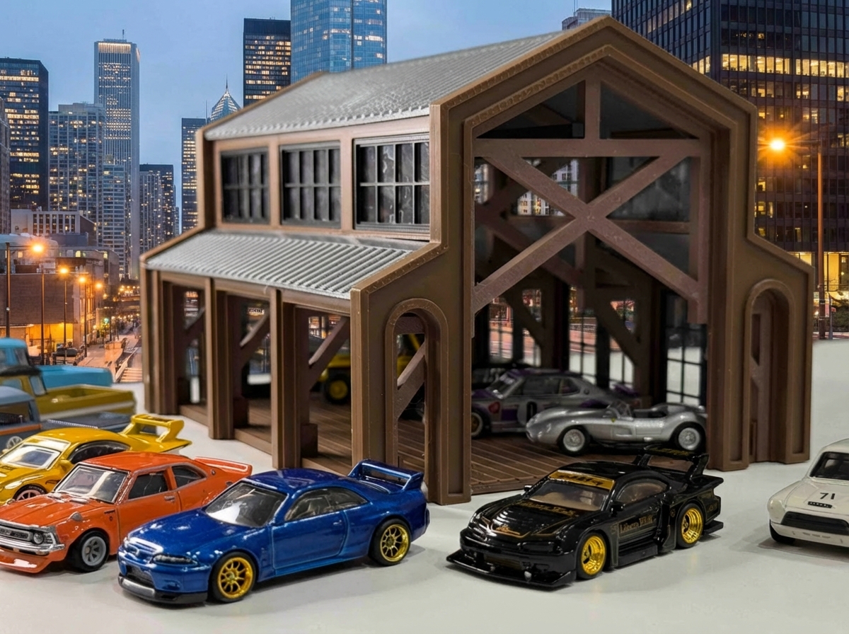 1:64 Glass Barn Diorama — thumbnail 3