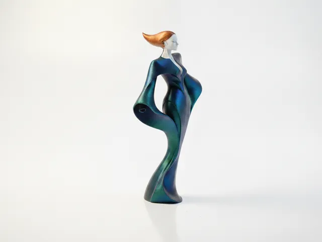 Queen Sculpture Elegant Female Figurine 3D Printable