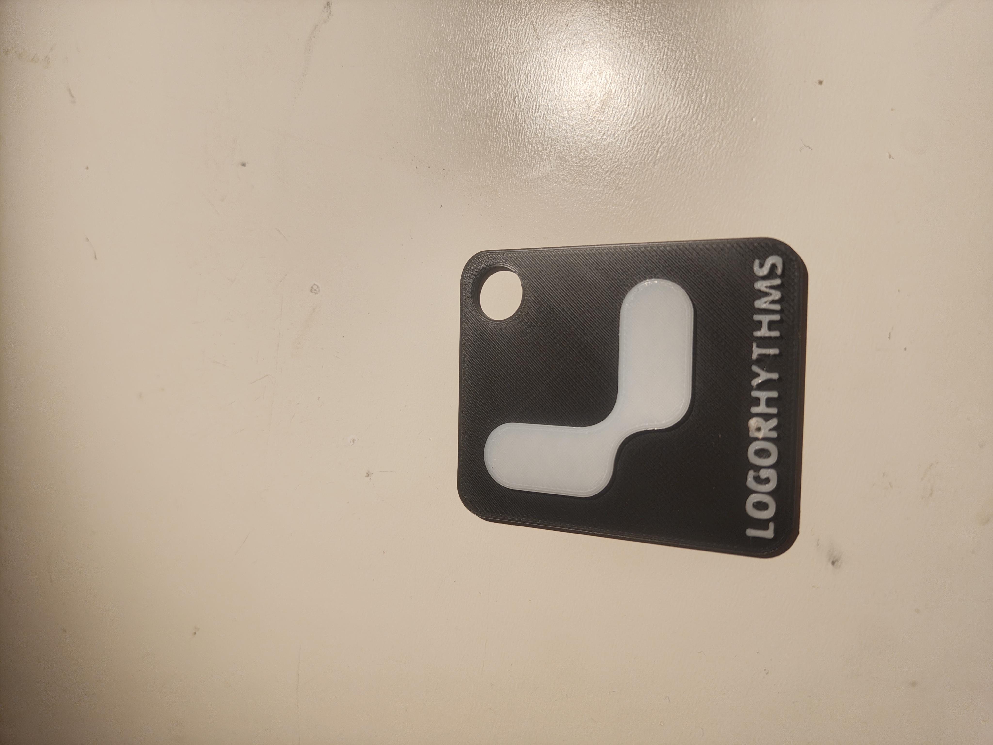 Logorhythms logo keychain