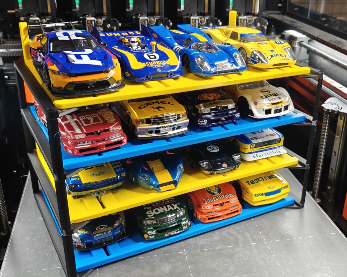 Parking Garage Racks for slot car trays 3D model