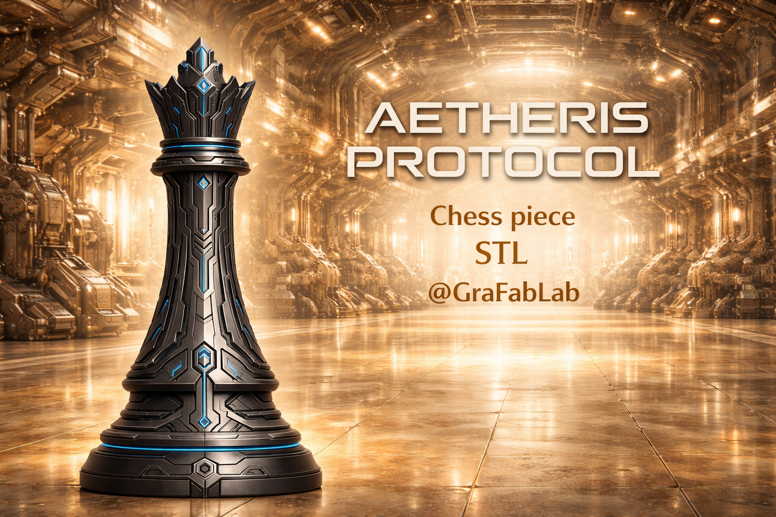 Aetheris Protocol "Queen" - chess piece