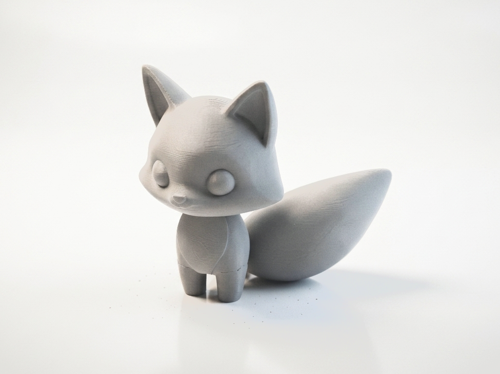 Cute Fox Figurine Chibi Character 3D Printable