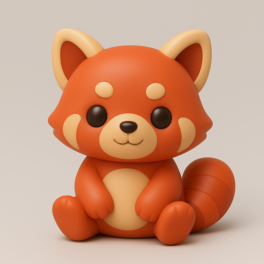 Red Panda - Cute Desk Pet (Minimal Supports)