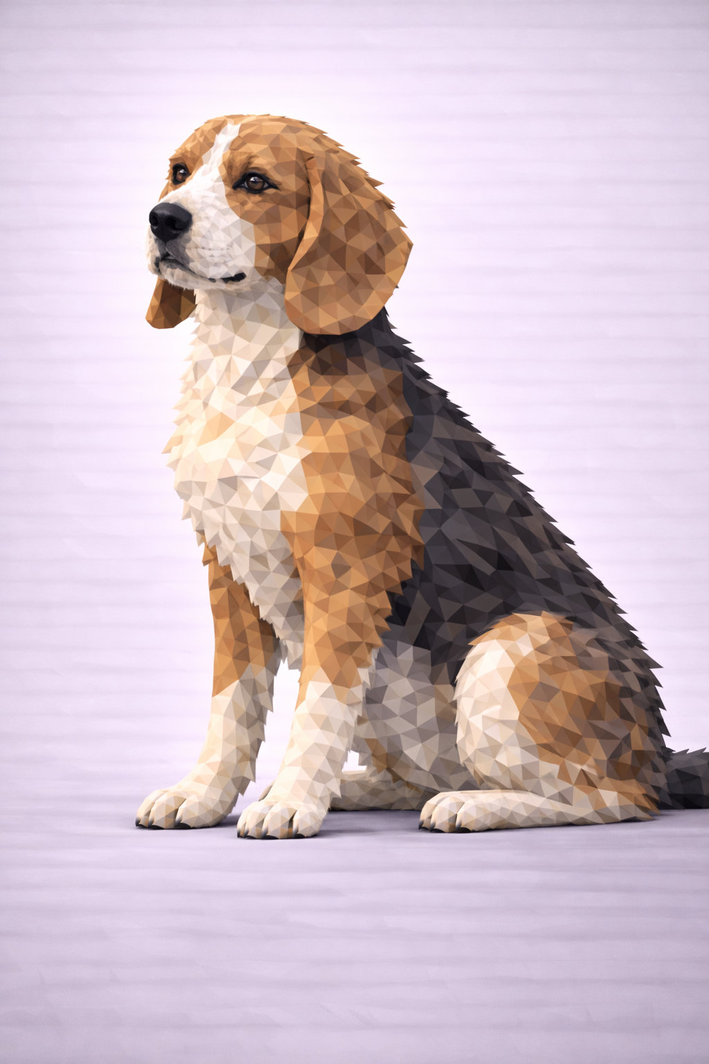 Beagle Low Poly