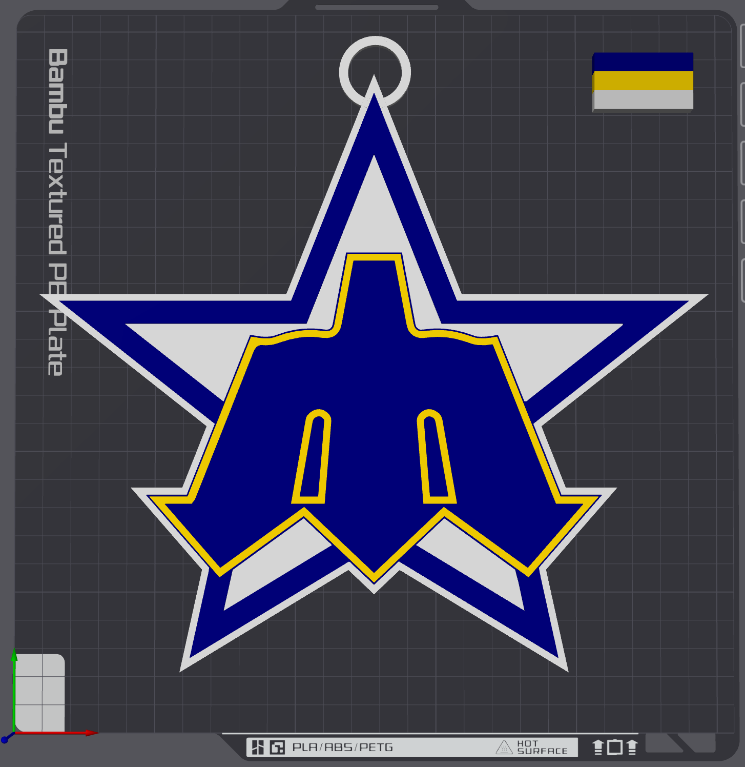 Seattle Mariners Oversized Necklace Alternate Retro Logo