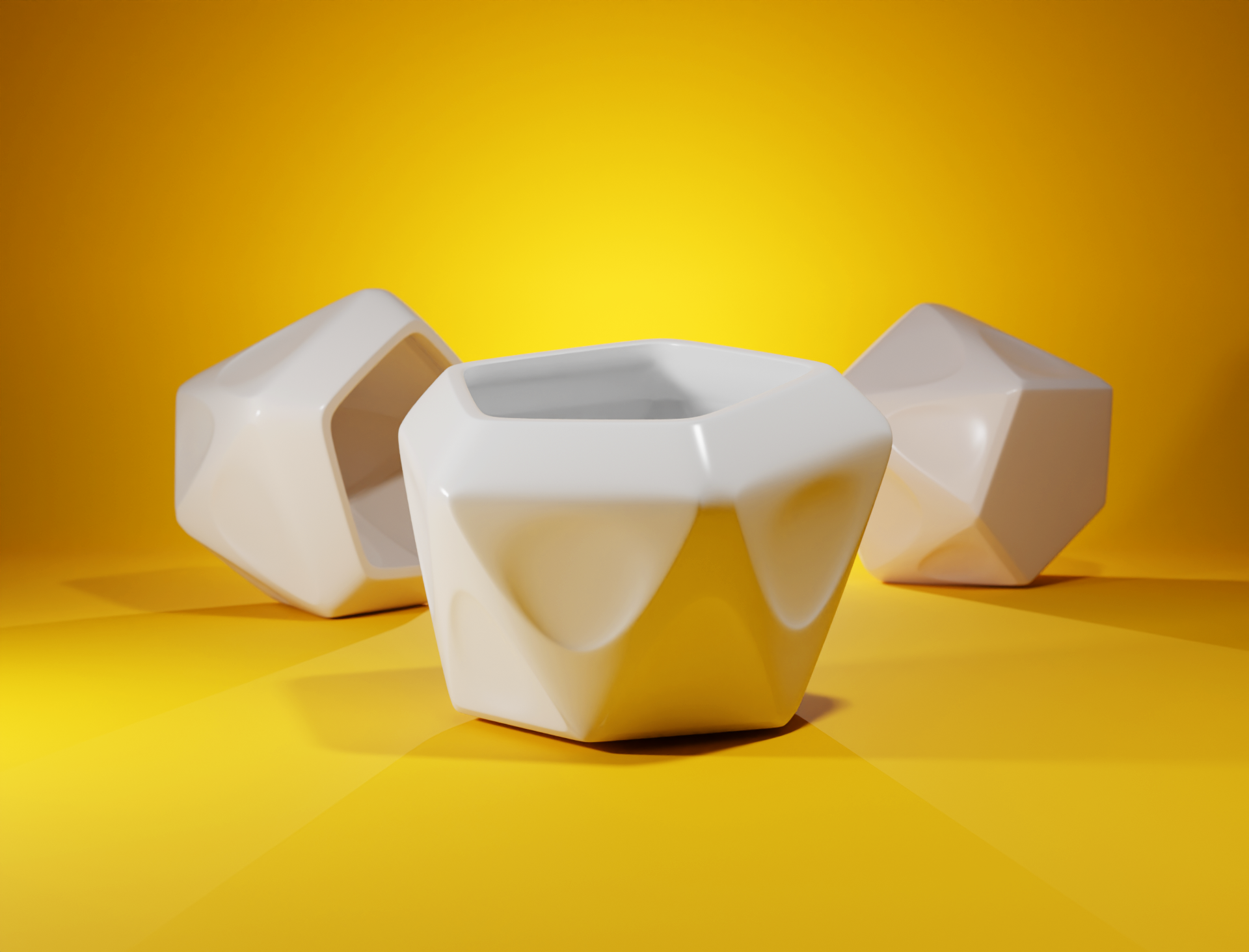 Geometric Faceted Planter