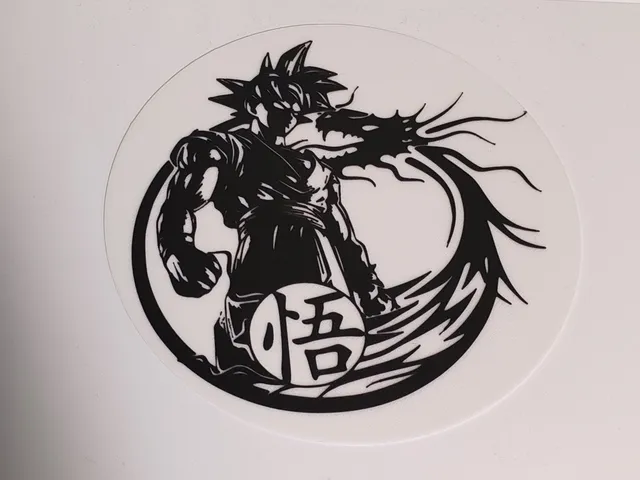 Dragon Ball - Goku and Shenron 2d wall art