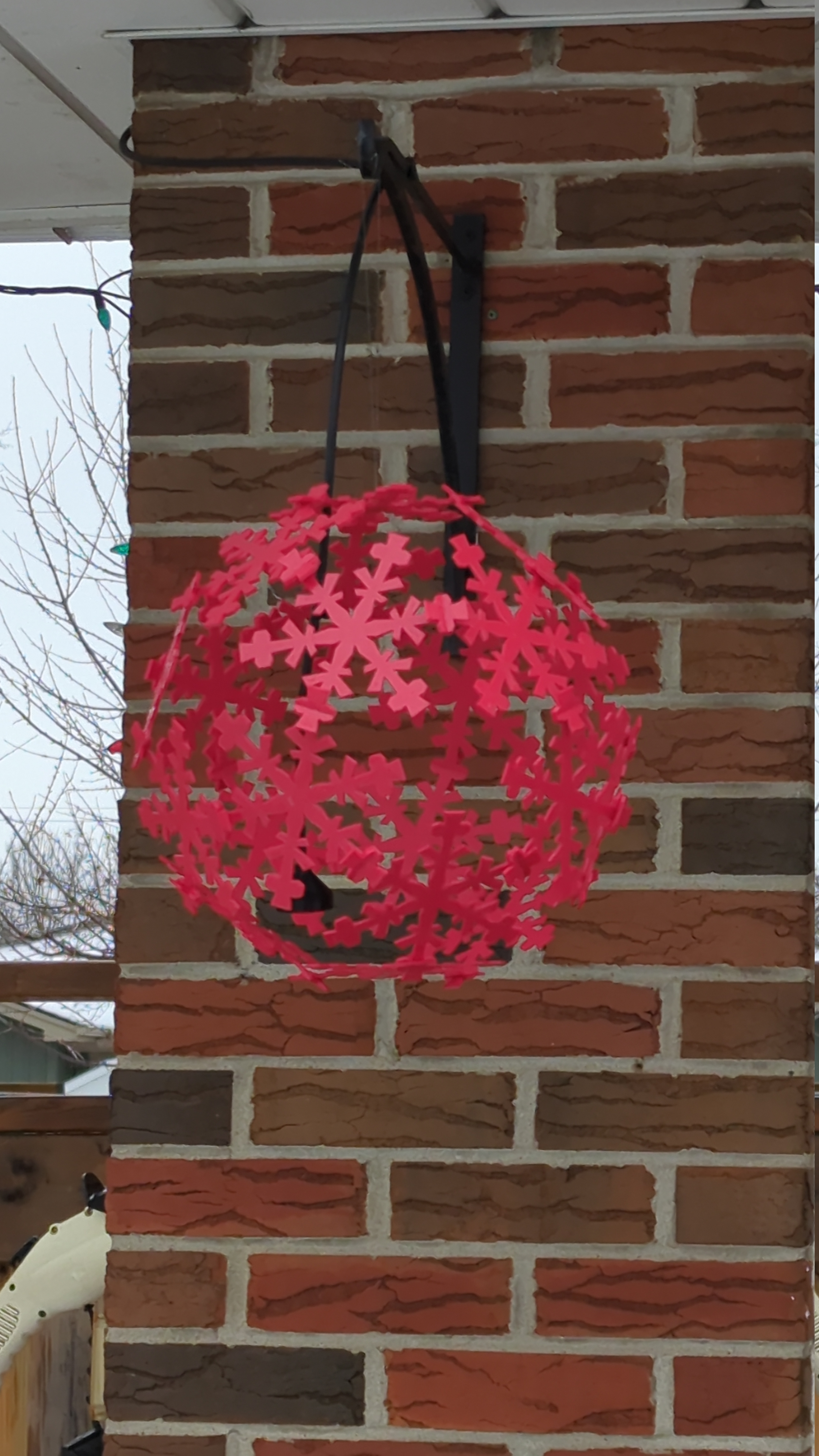 3D snowflake ball
