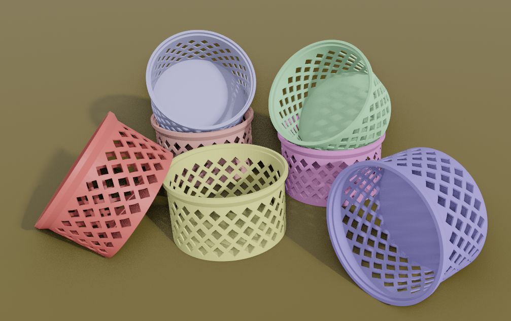 Miniatura 5 do modelo 3D Round storage box