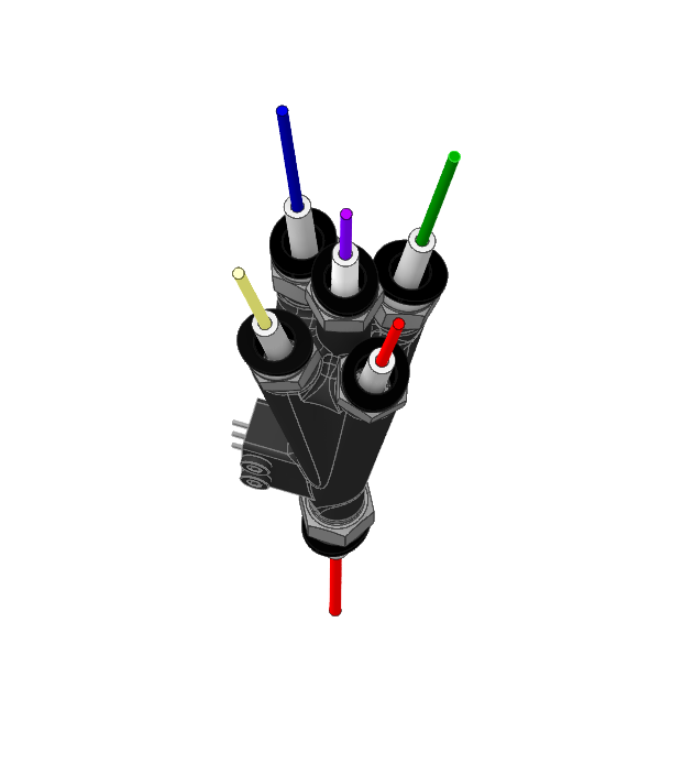 In line 5 in 1 hub with filament sensor