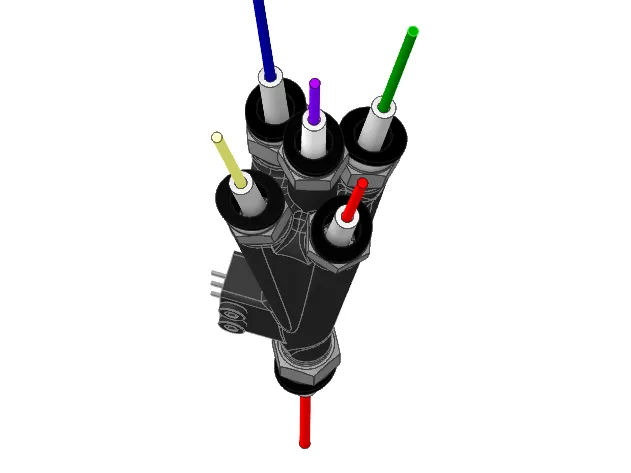 In line 5 in 1 hub with filament sensor