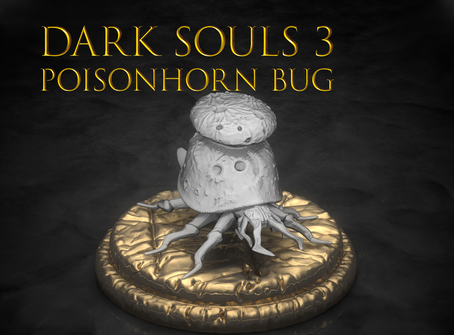 Dark souls - Poisonhorn Bug / Swamp bug miniature 25mm / 28mm scale
