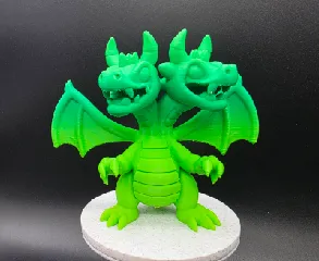 2 Headed Cartoon Dragon