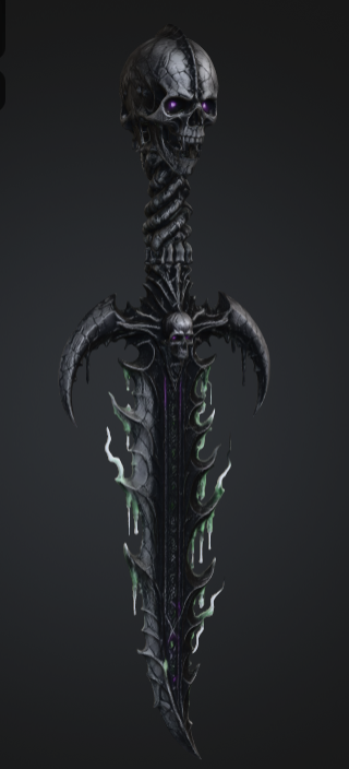 Miniatura 2 do modelo 3D Warlord Bone Dagger