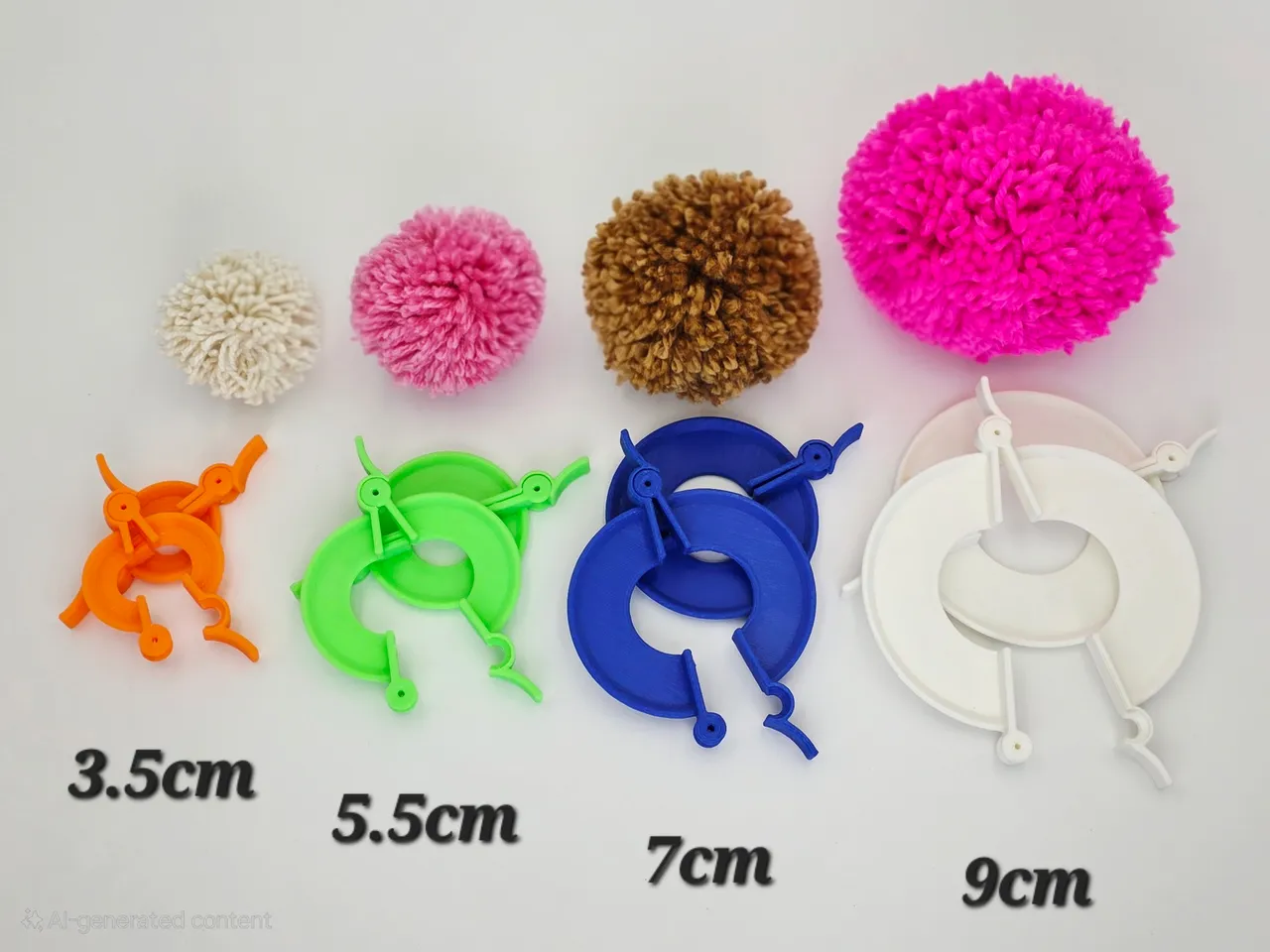 Easy-Peasy Pompom Maker by DammitGareth | Download free STL model