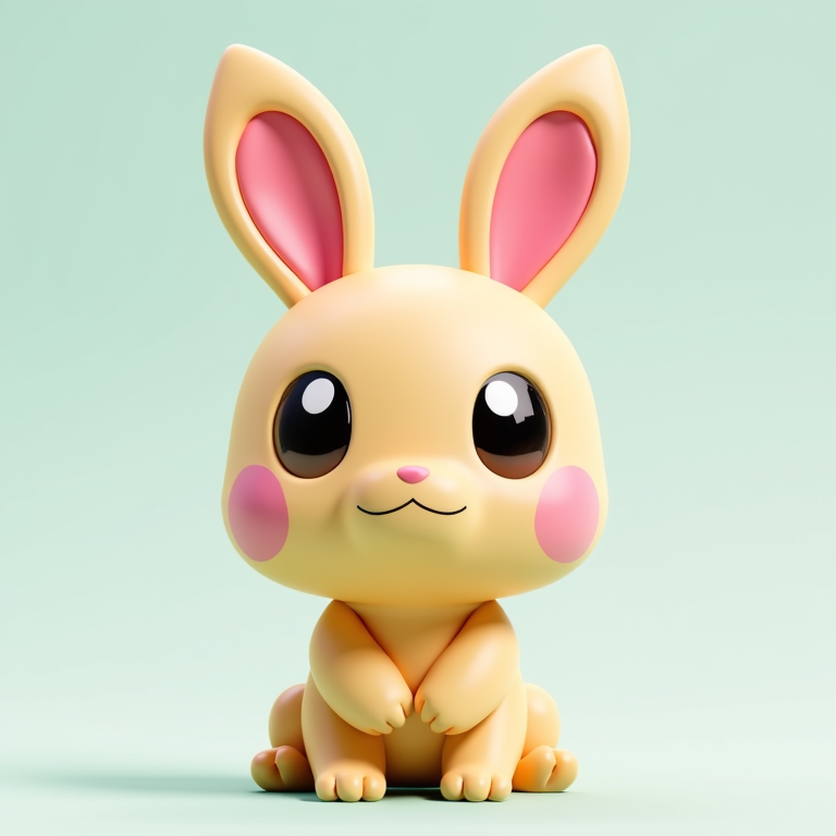 Cute easter bunny pokemon
