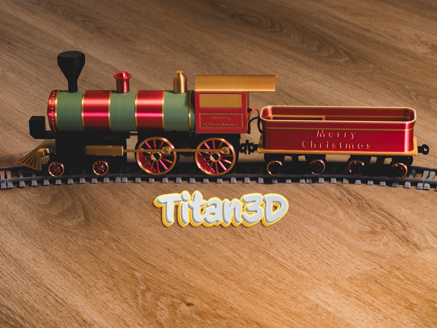 Miniatura 2 do modelo 3D Christmas Train