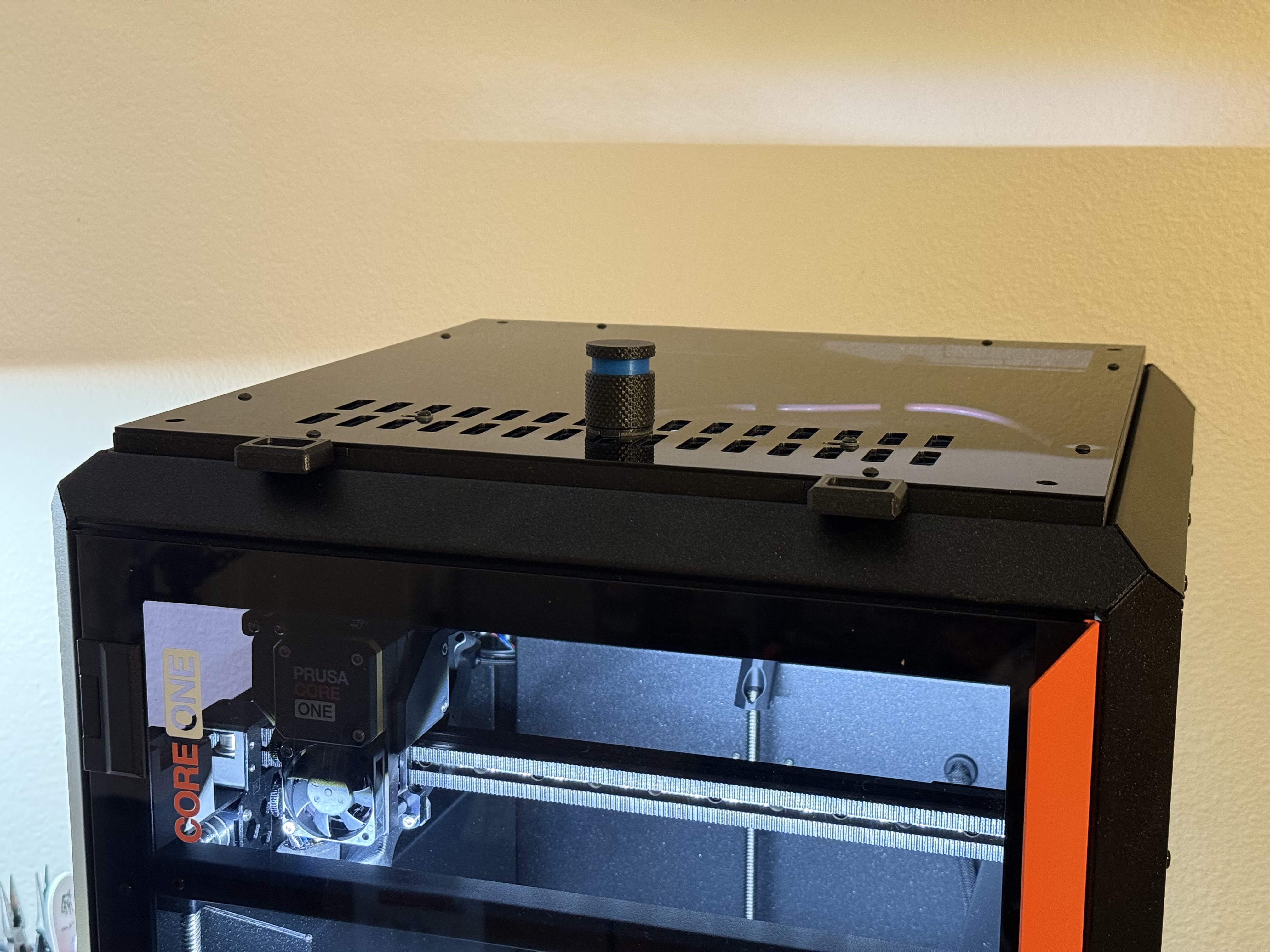 Prusa Core One Magnetic Top Cover - Remix for 10x2mm Magnets 3D model thumbnail