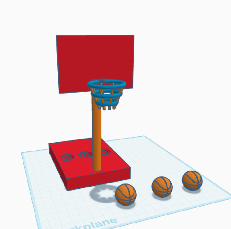 Basketball hoop (with balls)