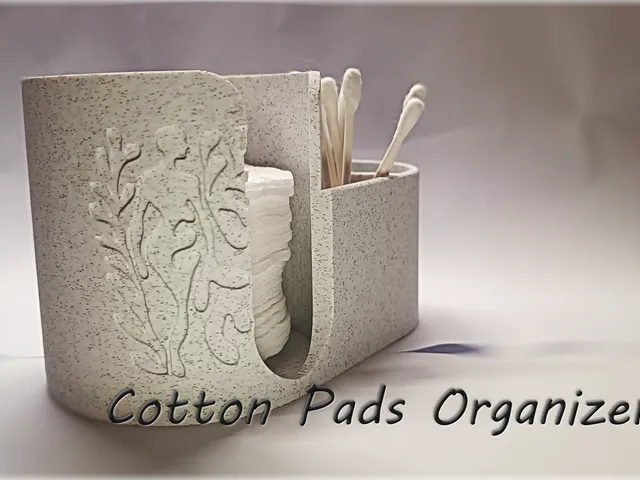 Minimalist Bathroom Caddy: Cotton Pads & Q-tips Organizer (Modern Aesthetic)