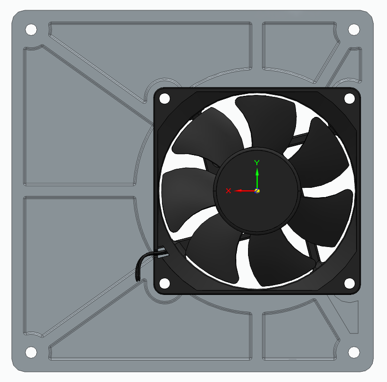 80mm Fan Offset Adapter to 140mm case.