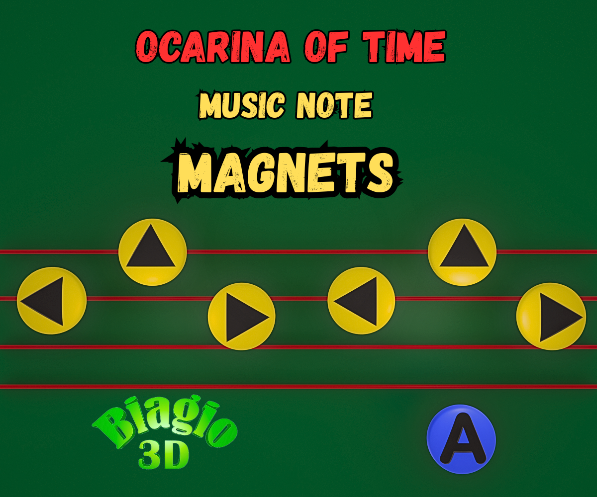 Ocarina of Time Music Note Magnets