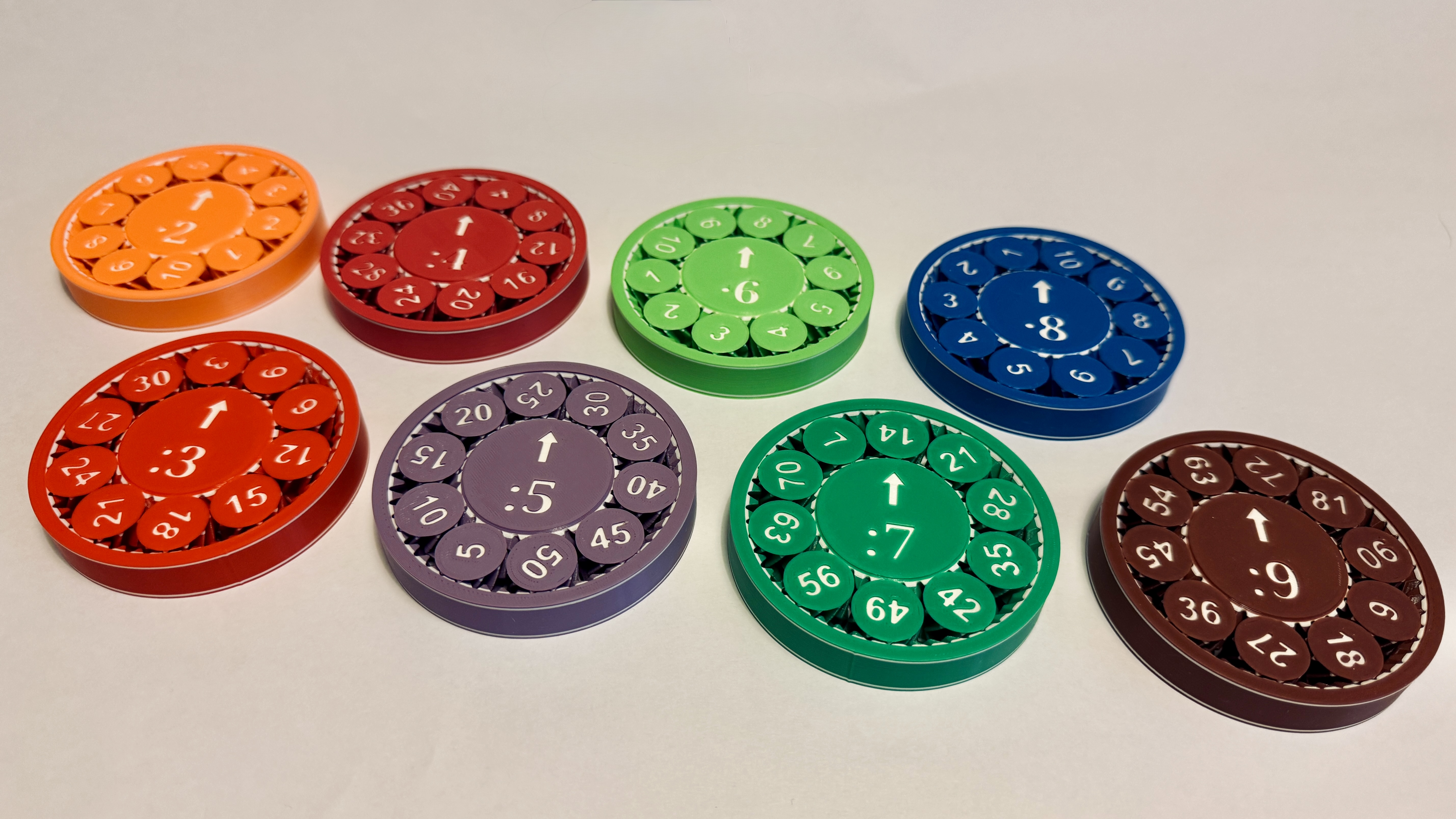 Miniatura 3 do modelo 3D Math Fidget Gears for arithmetic training