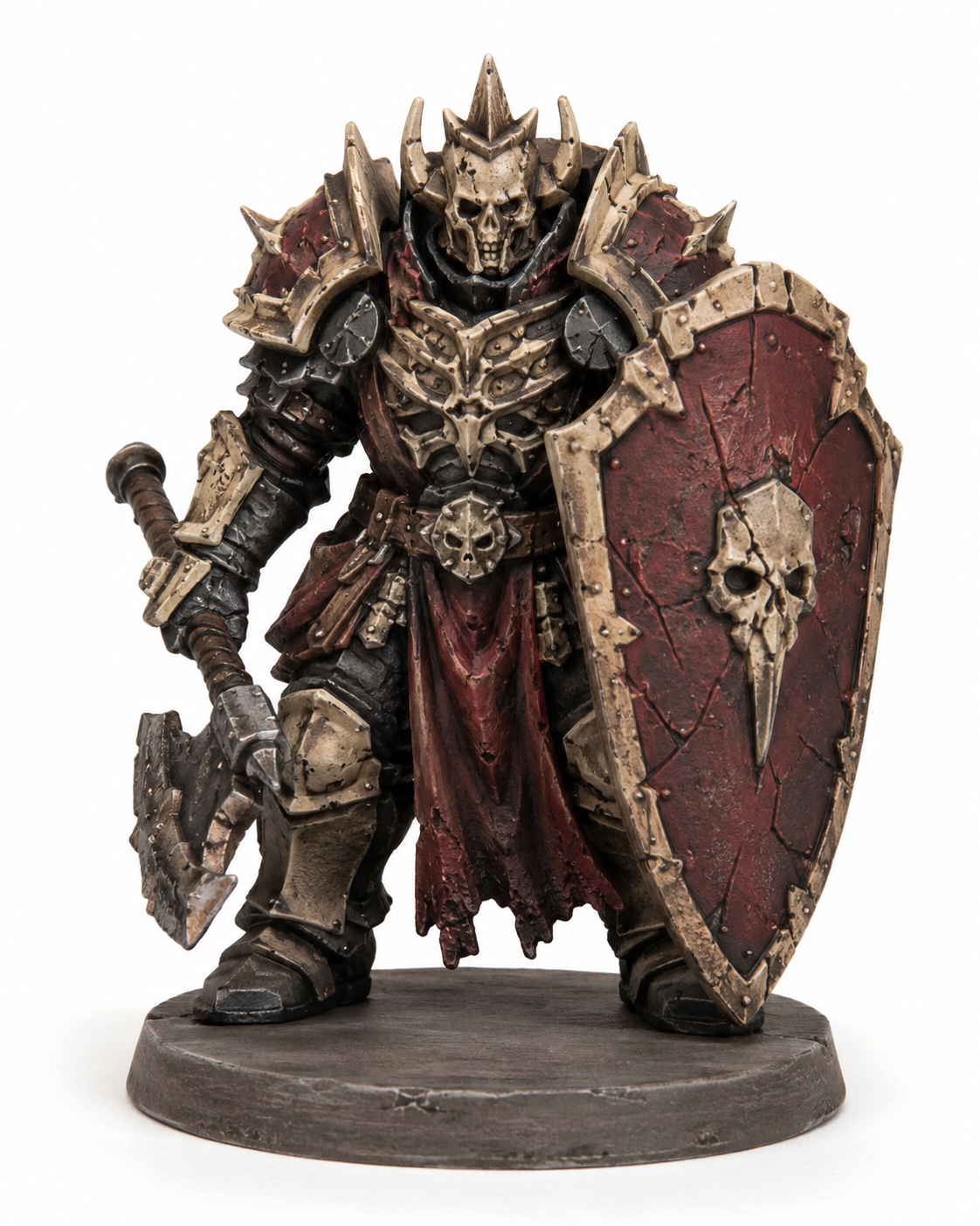 Bone Armored Champion Large Cracked Shield