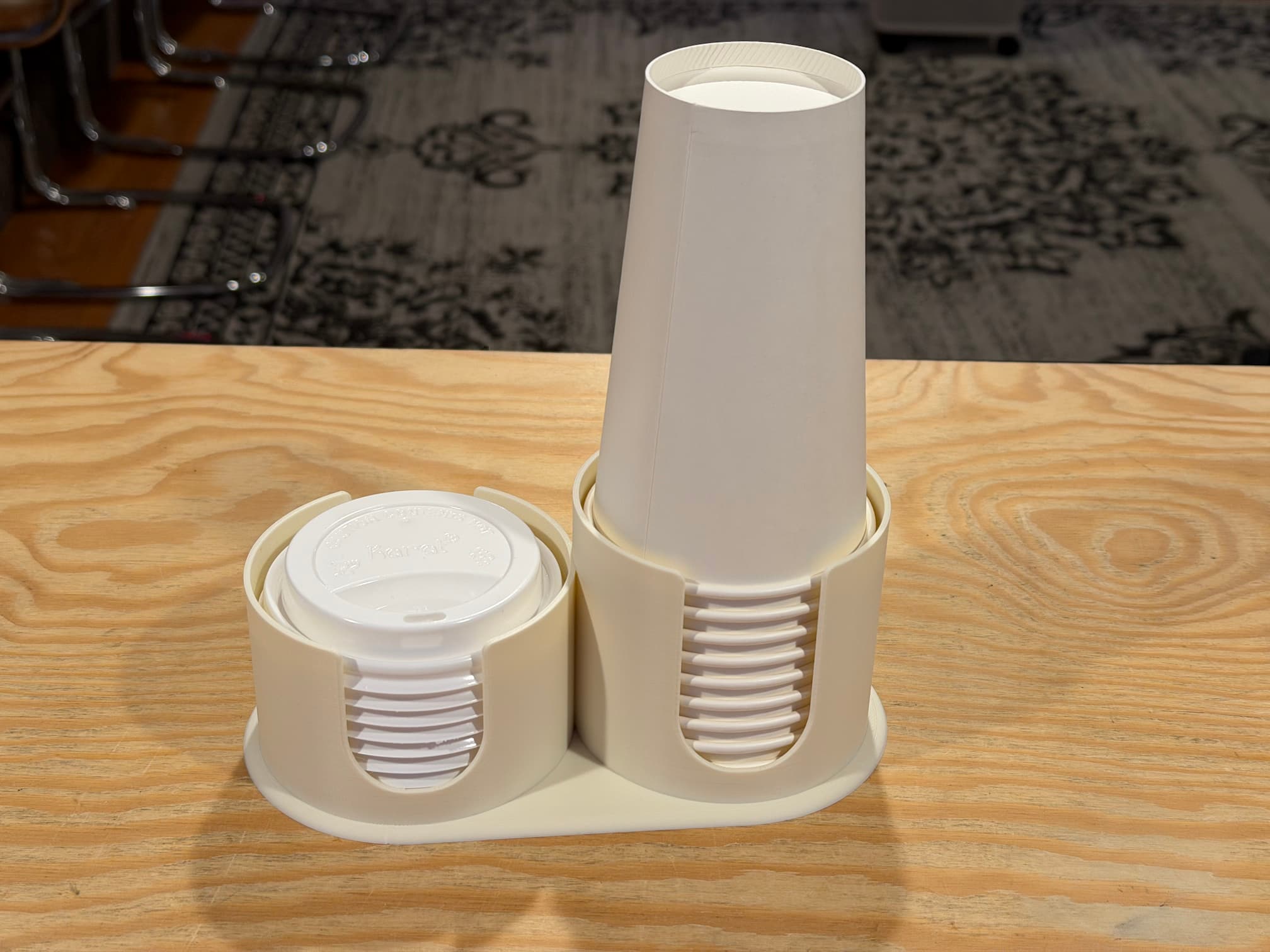 Paper Cup and Lid Holder/Dispenser
