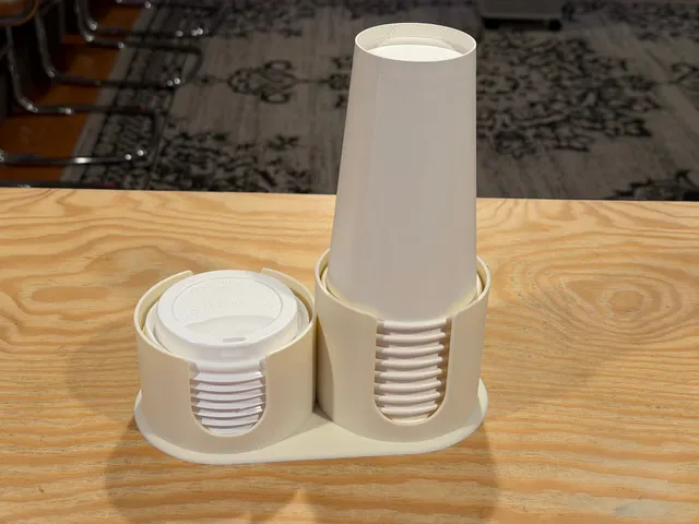 Paper Cup and Lid Holder/Dispenser