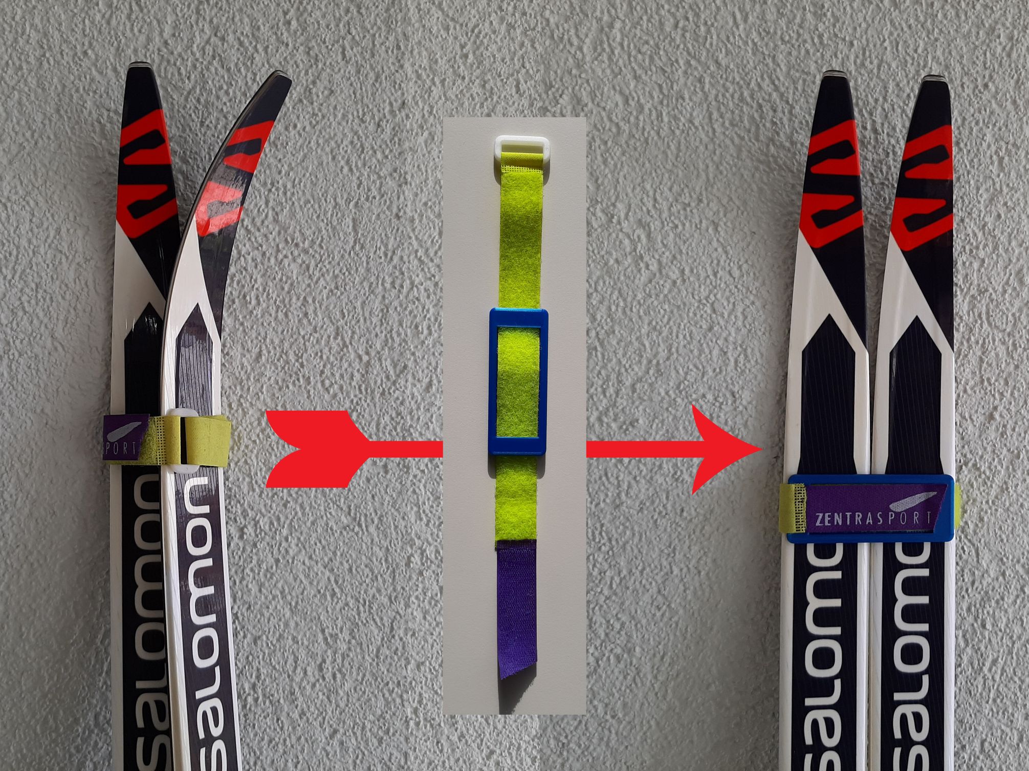 Cross-country ski holder