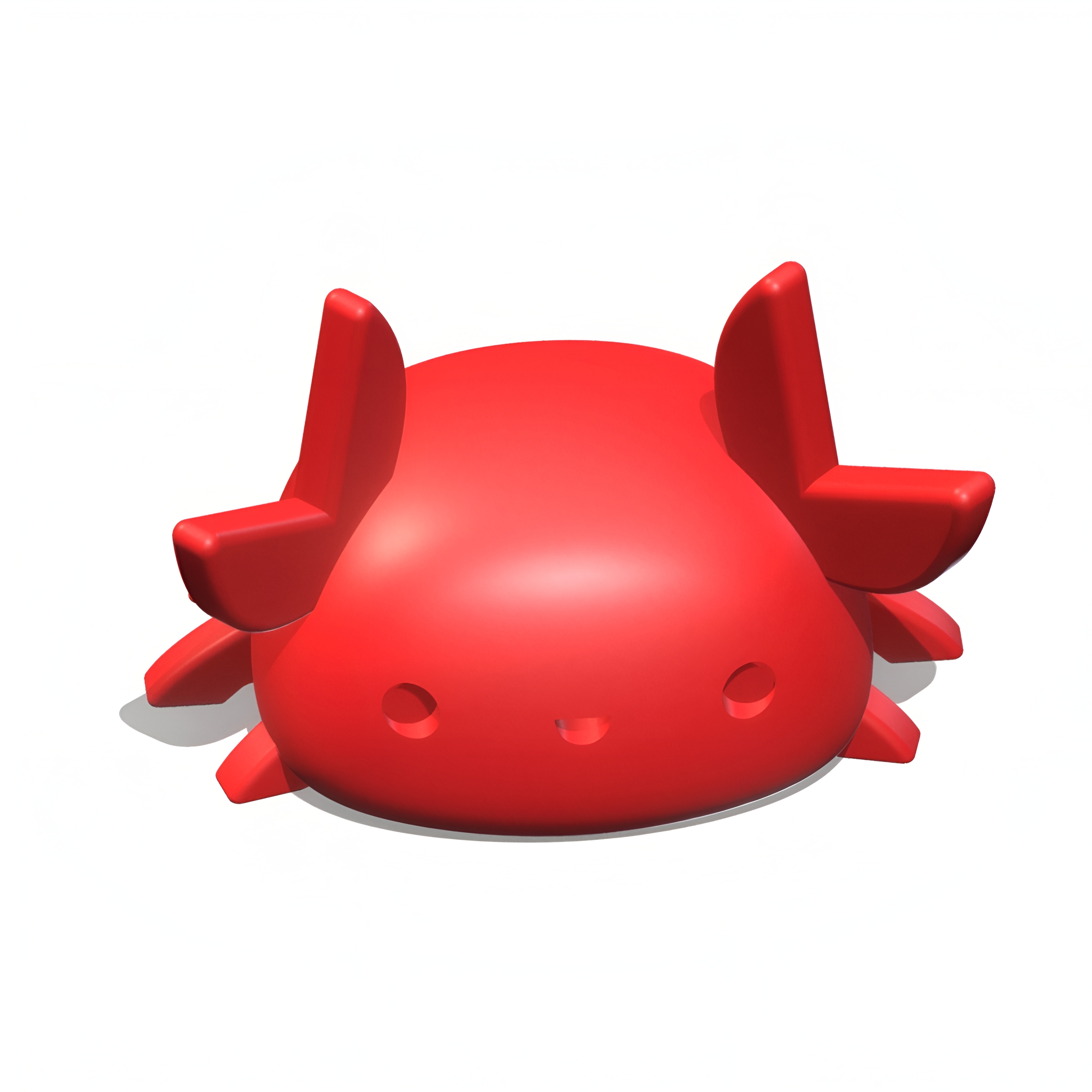 Stylish 3D Printed Red Crab | Creative Desk Decor Showpiece — miniatura 4