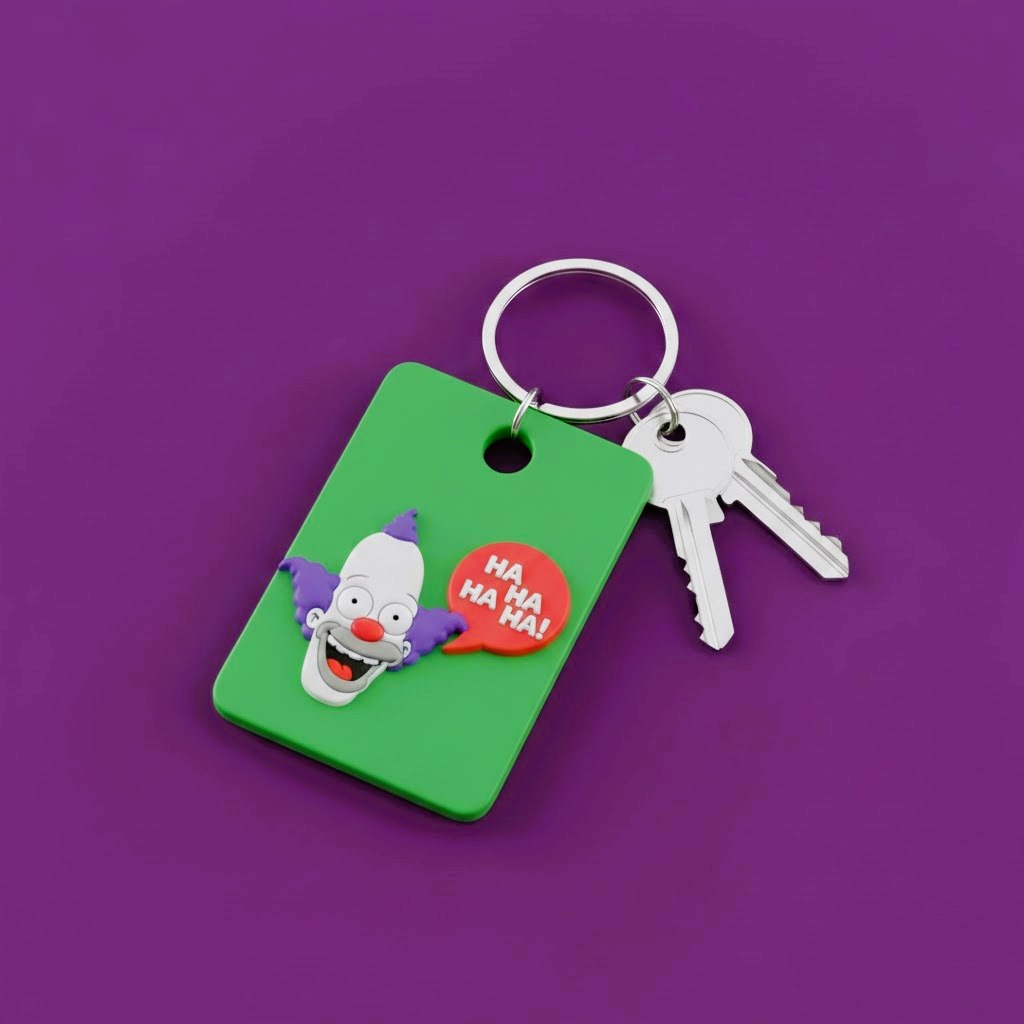 Krusty the Clown 'Ha Ha!' Keychain