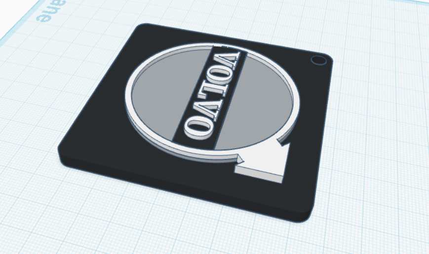 Miniatura 3 do modelo 3D Volvo Keychain