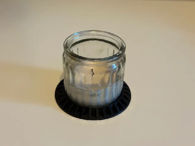 Candle stand for the Ikea LUGNARE candle