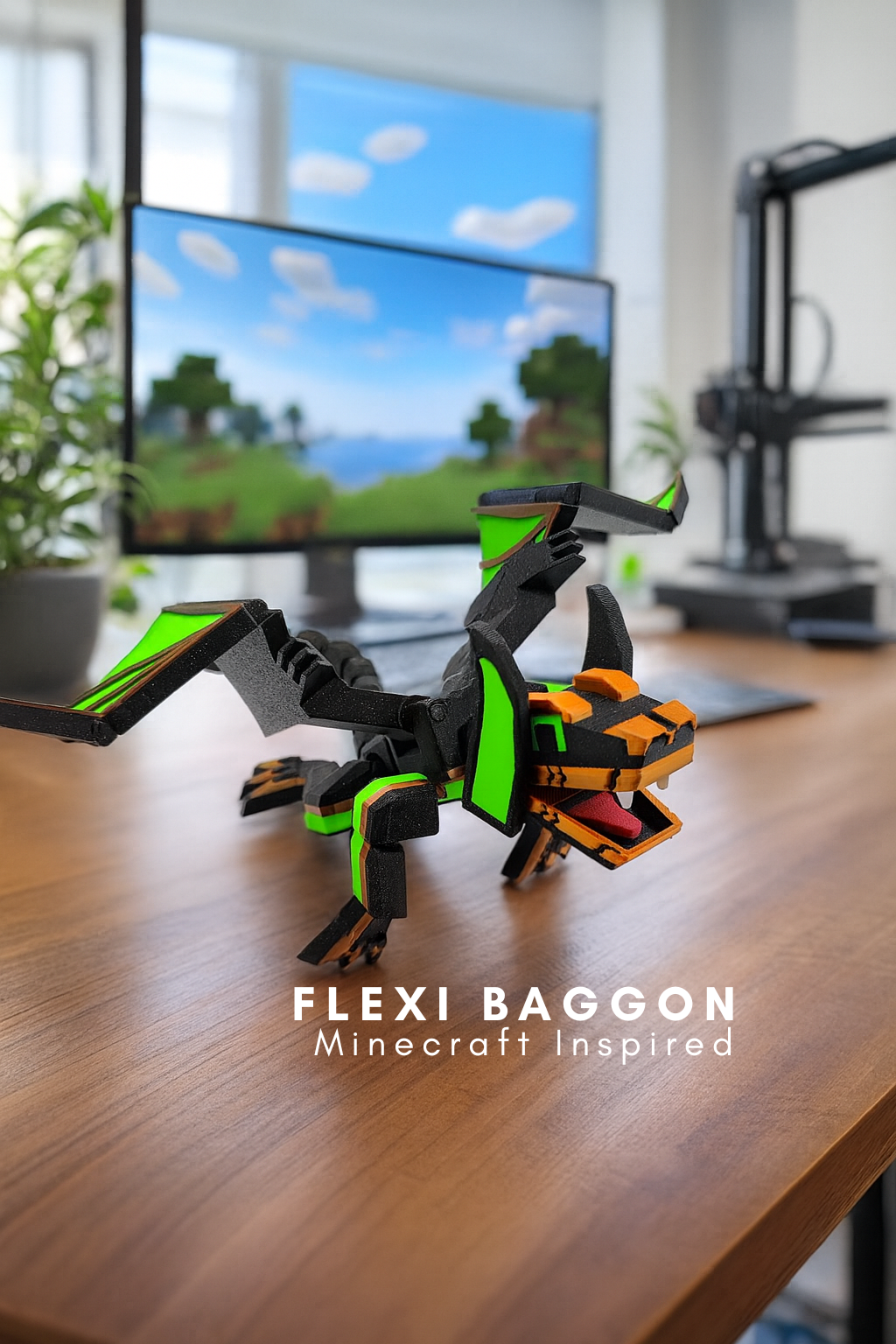 Flexi Bat Dragon | Baggon | Minecraft inspired
