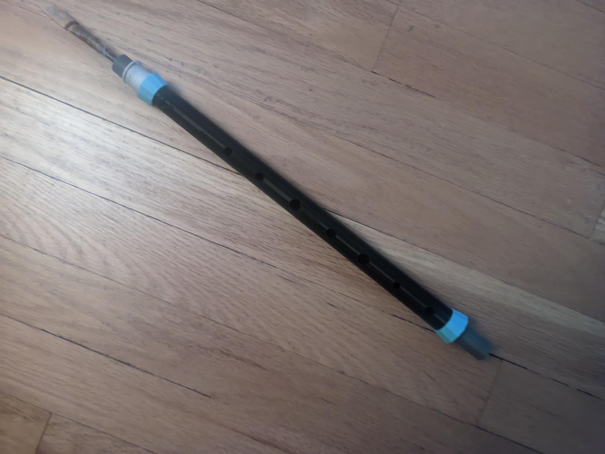 Uilleann bagpipes chanter 3D model