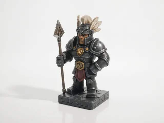 Armored Knight Statue Fantasy Medieval 3D Printable