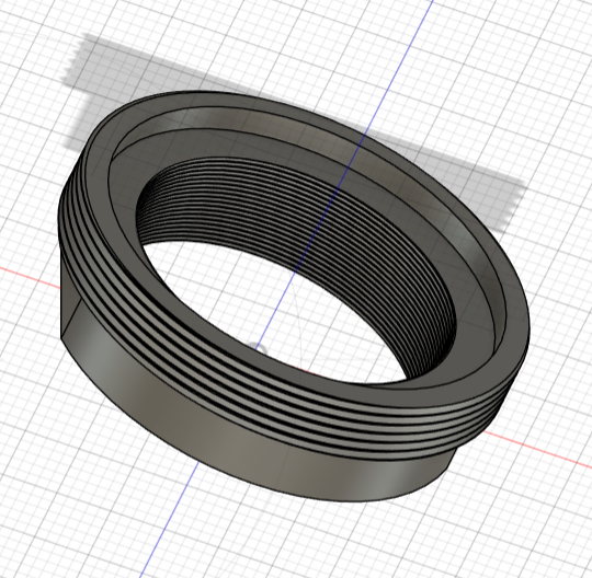 Zeiss-Ikon Compur M30x0.5mm Pitch to M42x1mm Pitch adapter
