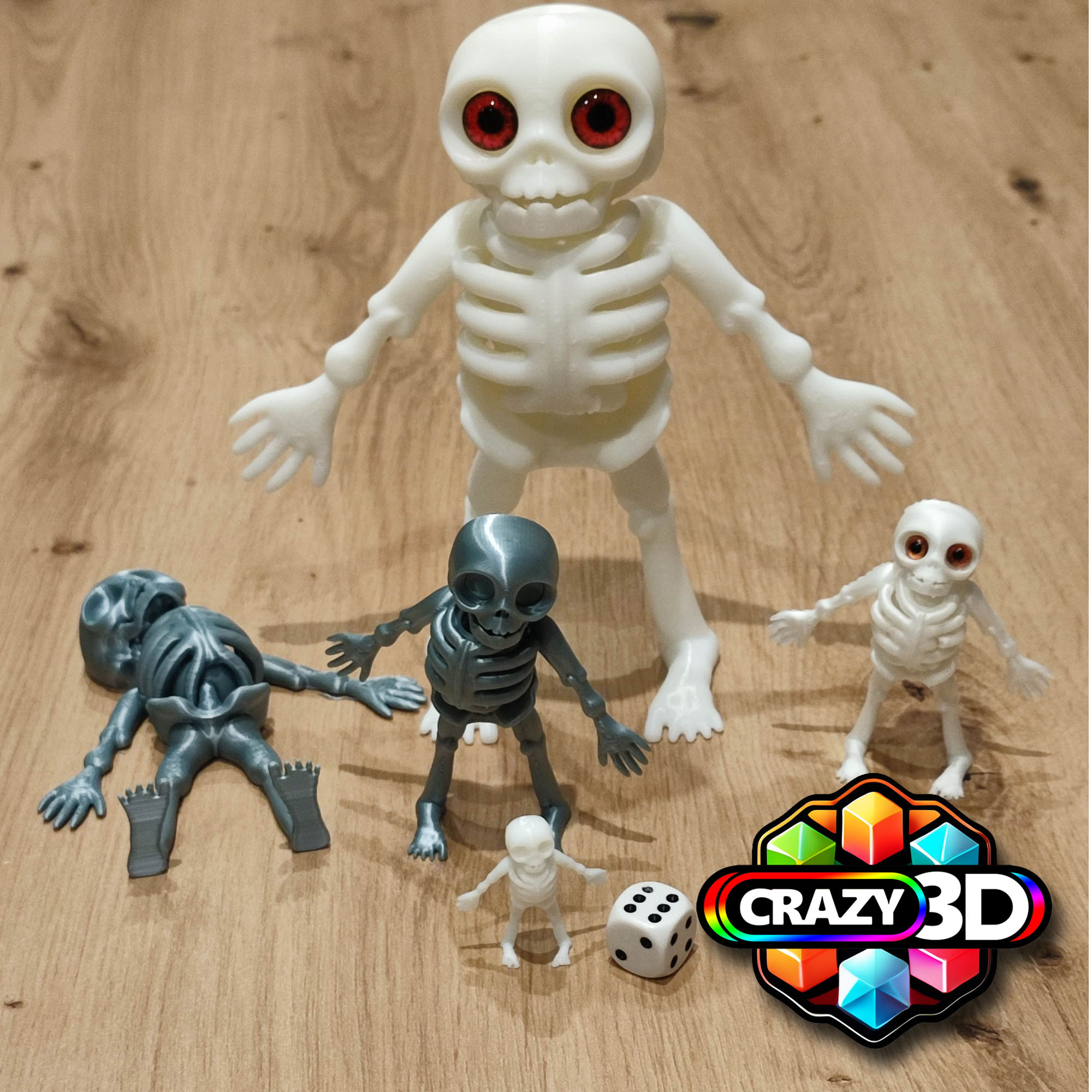 Flexi articulated Skeleton - Mini 38mm possible !!