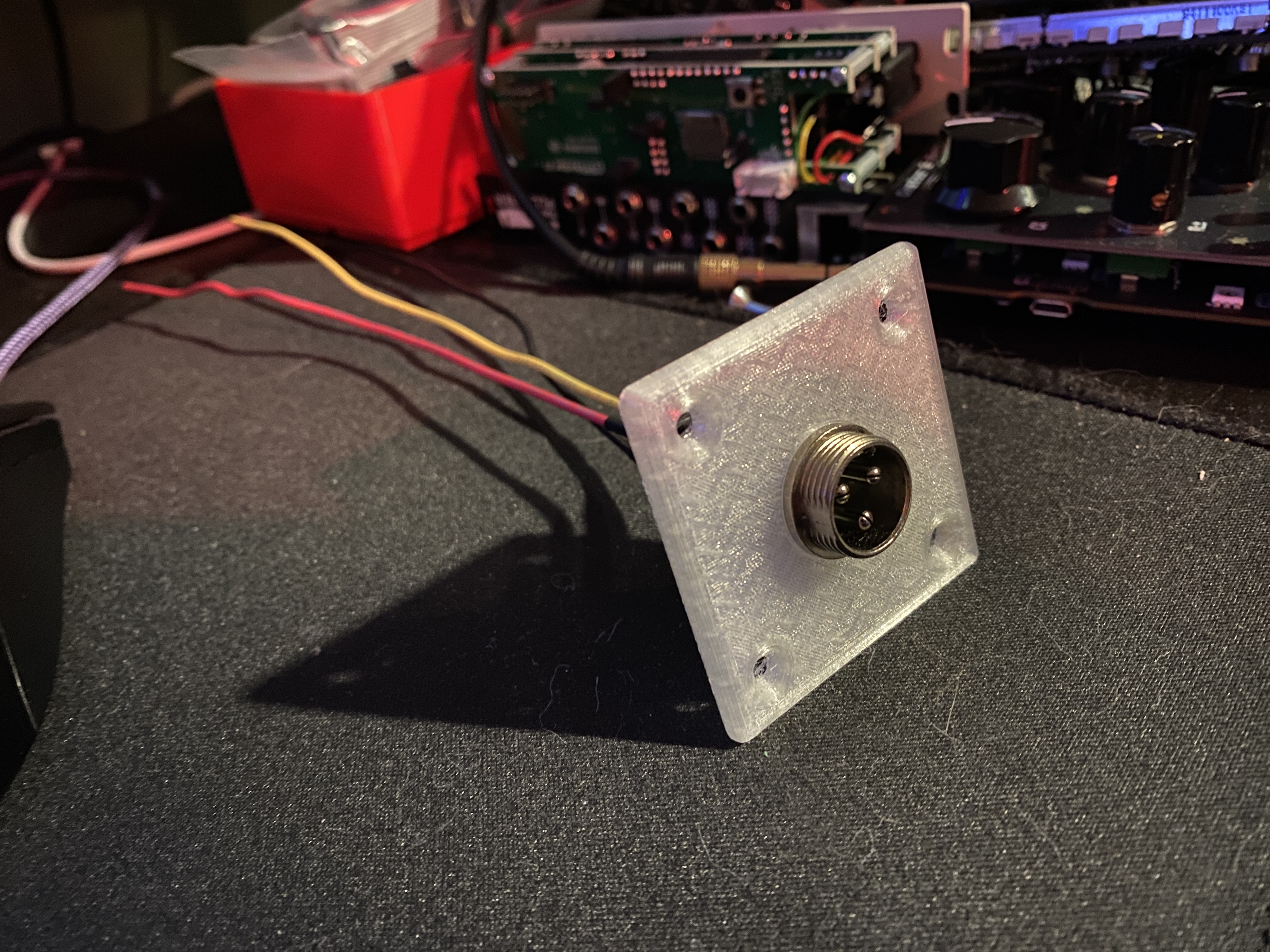 Panel Mounting Plate for GX16 Aviation Connector
