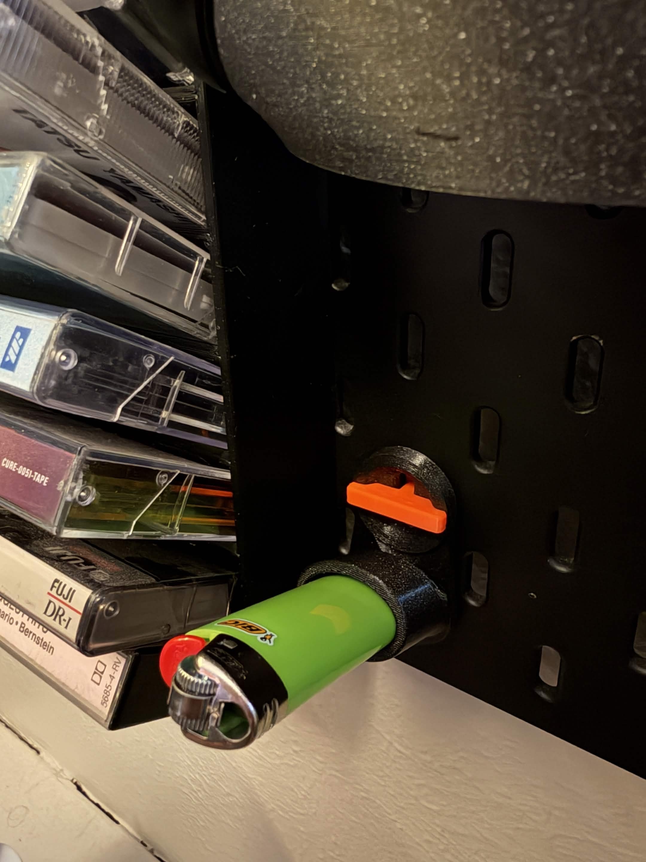easy access BIC lighter holder for Skadis