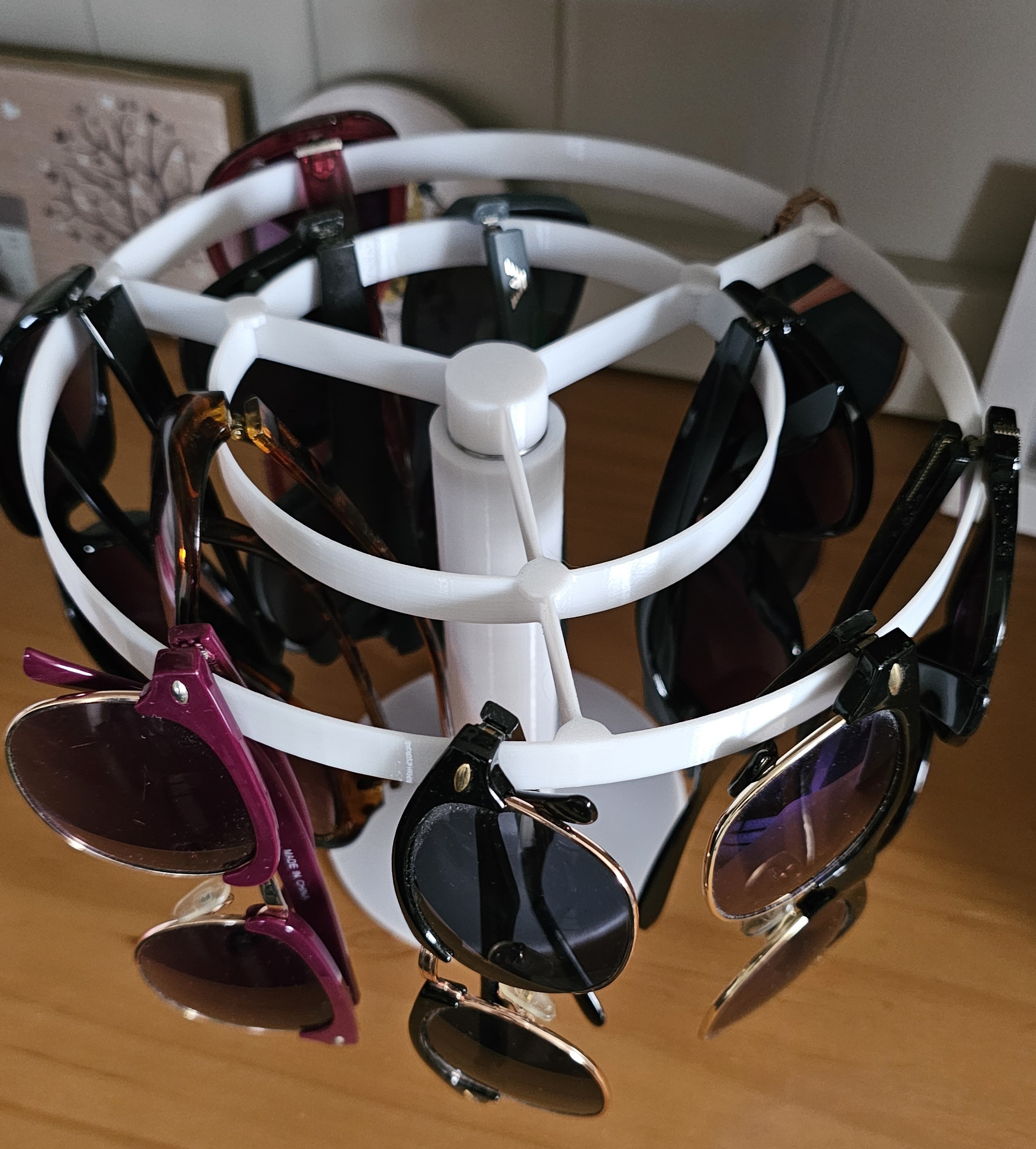 Rotating Glasses Holder Tower Double Ring remix