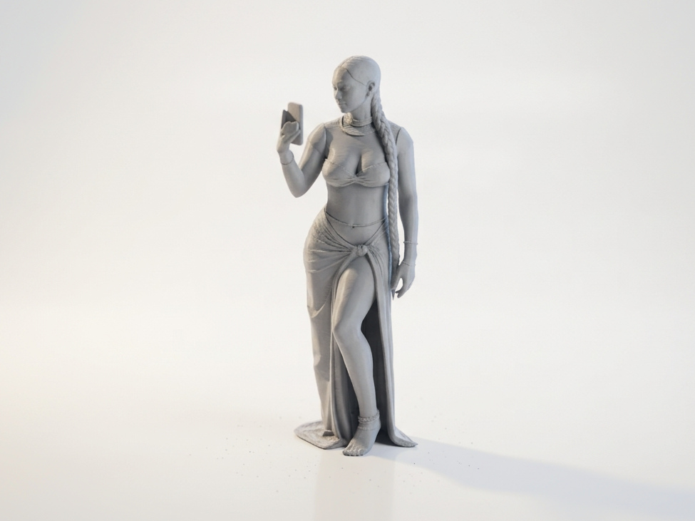 Selfie Baddie Female Figurine 3D Printable