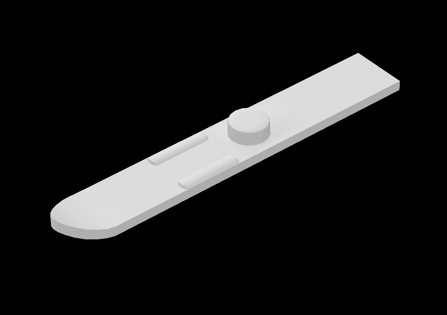 Lego Compatible (18744.dat) Minifig Utensil Ski 6L (48mm Long)